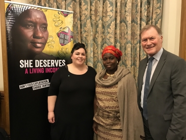 Sir David celebrates Fairtrade Fortnight